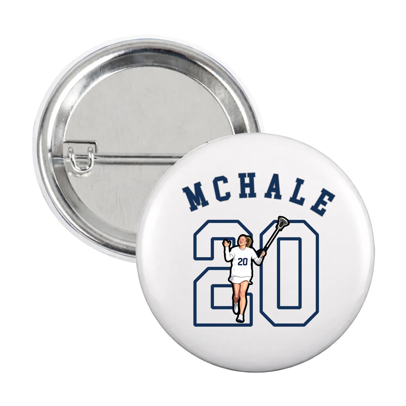 Game Day Button — Shirsey Arch in White