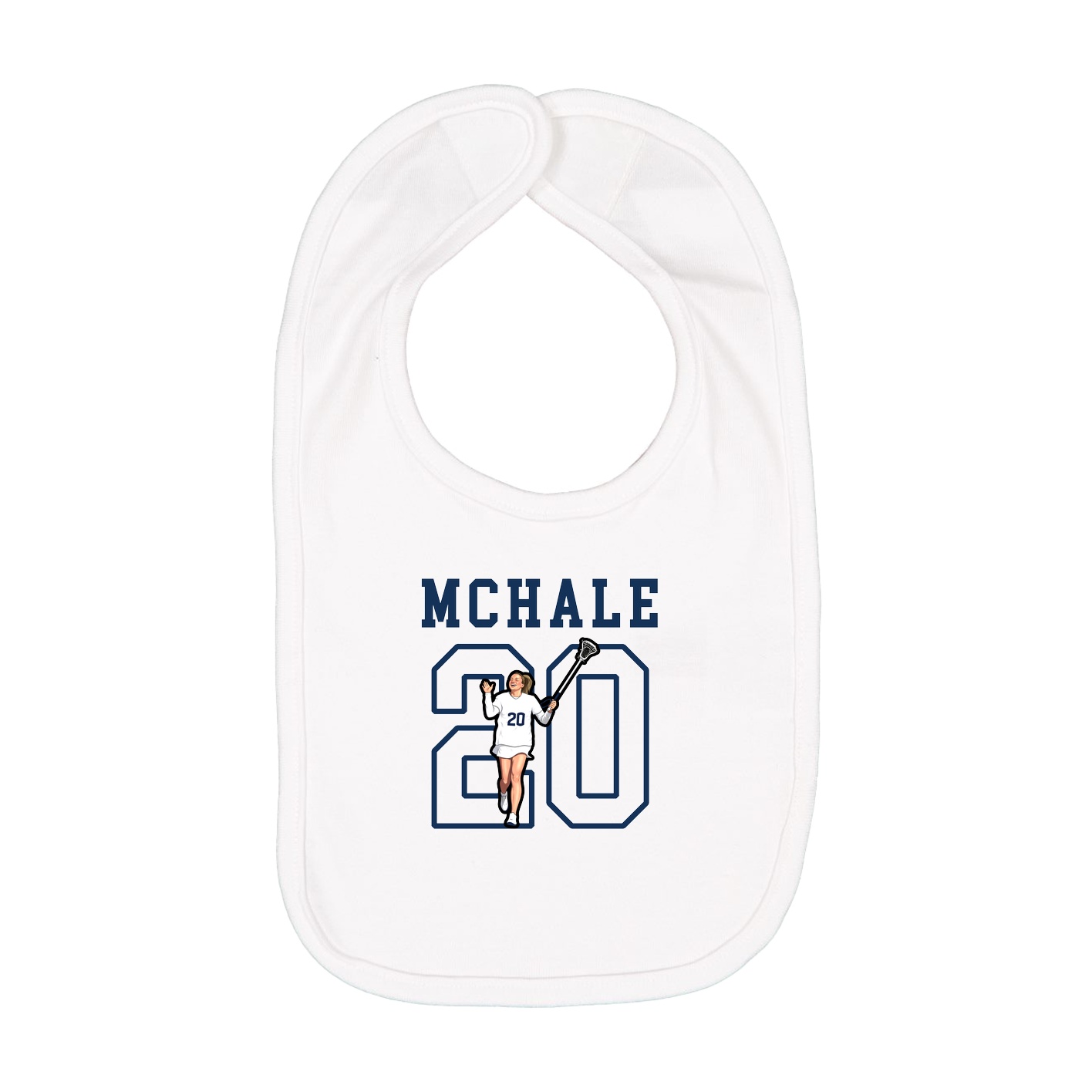 Infant Bib — Shirsey in White