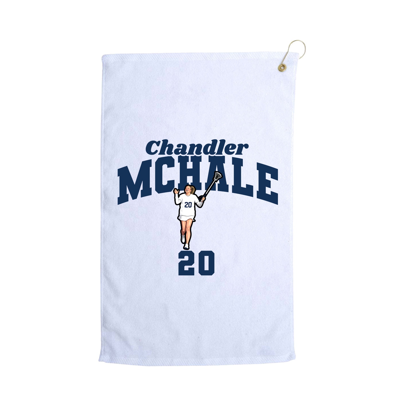 Golf Towel — Signature Arch in White