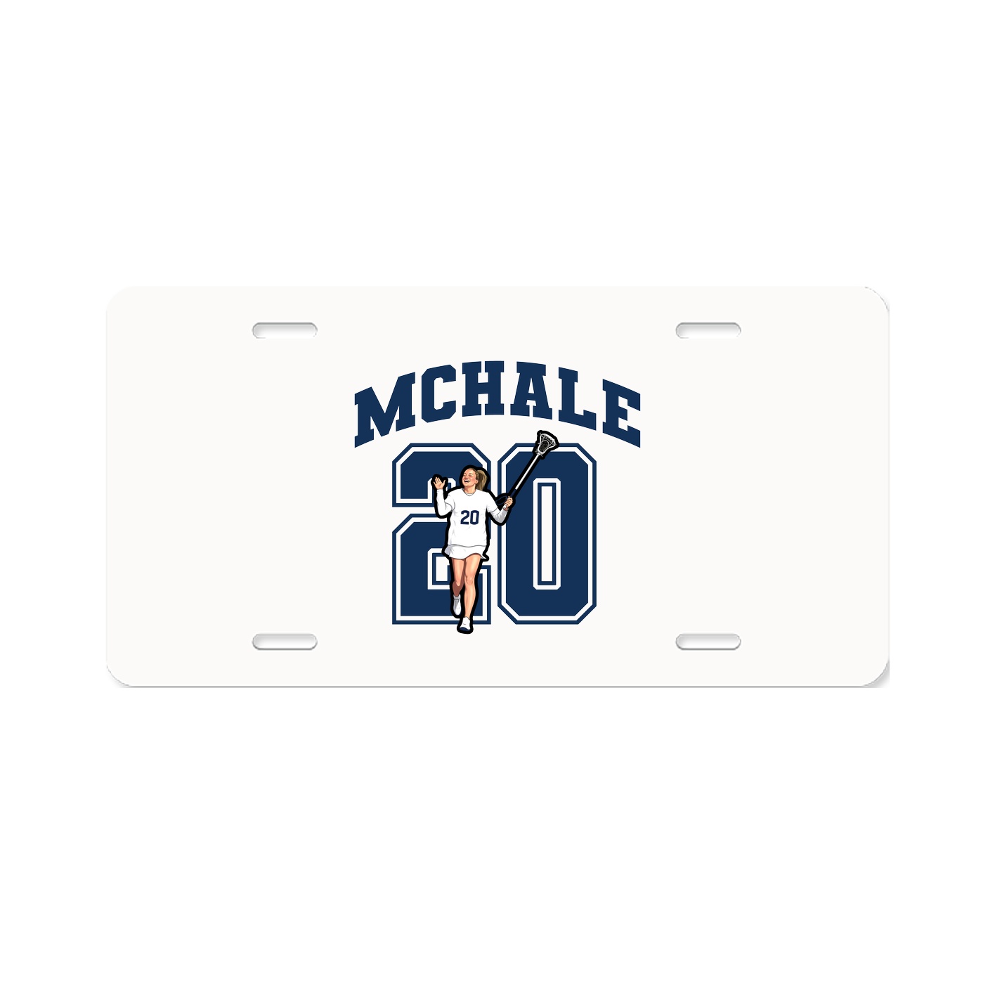 License Plate — Number in Classic