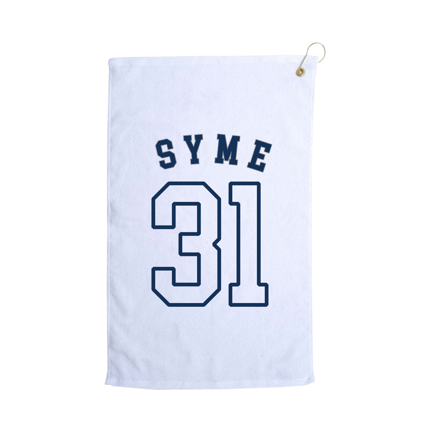 Golf Towel — Shirsey Arch in White