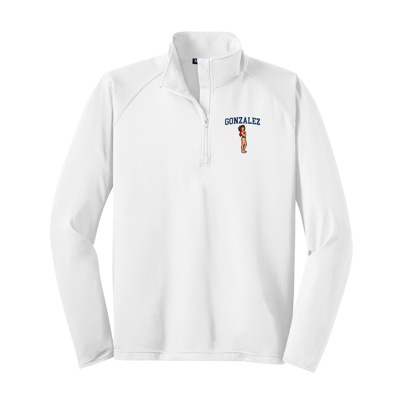 Q-Zip Pullover — Shirsey in White