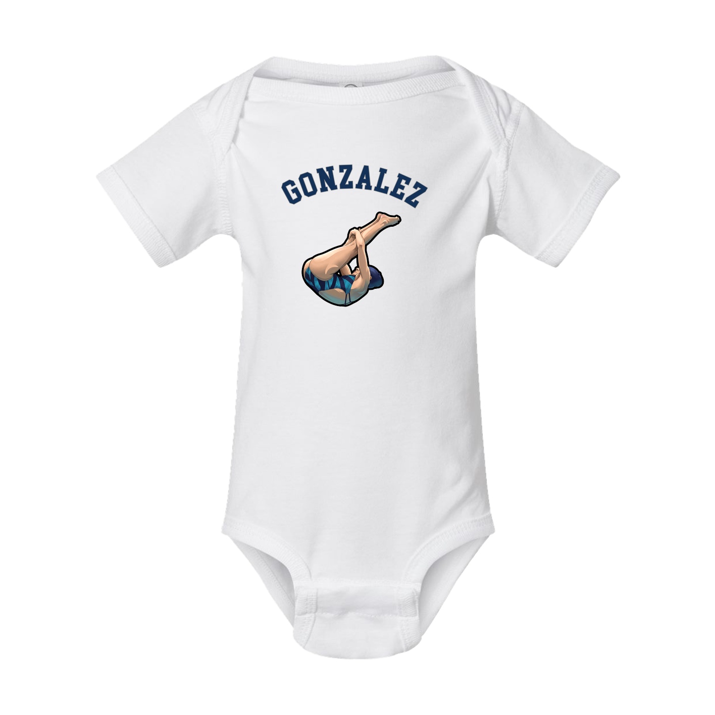 Baby Onesie — Shirsey Arch in White