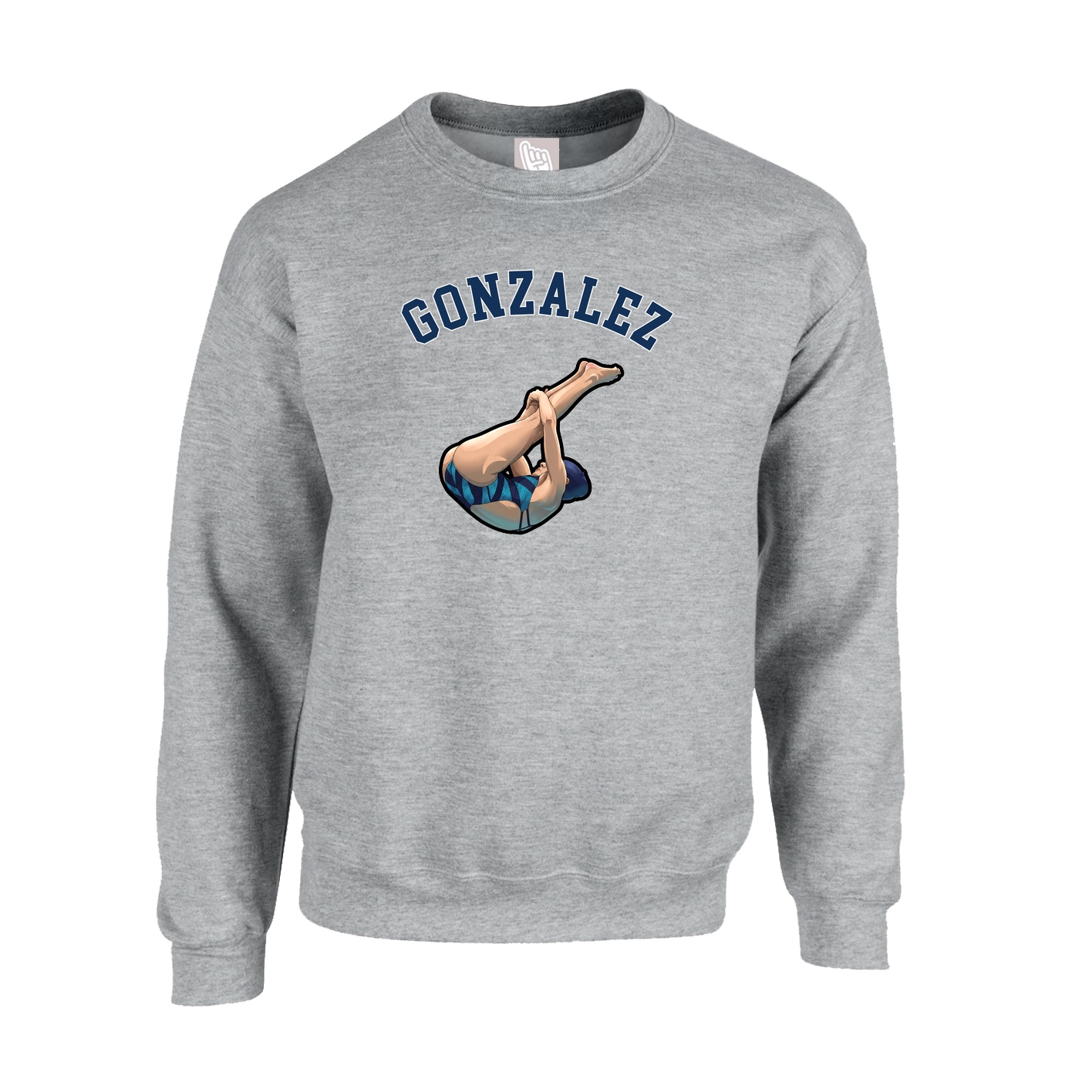 Fleece Crew — Shirsey Arch in Grey