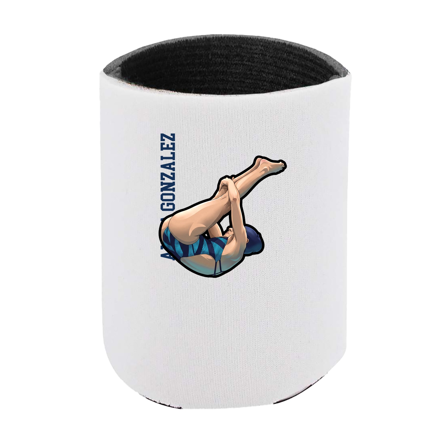 Can Holder — Name Vertical in White