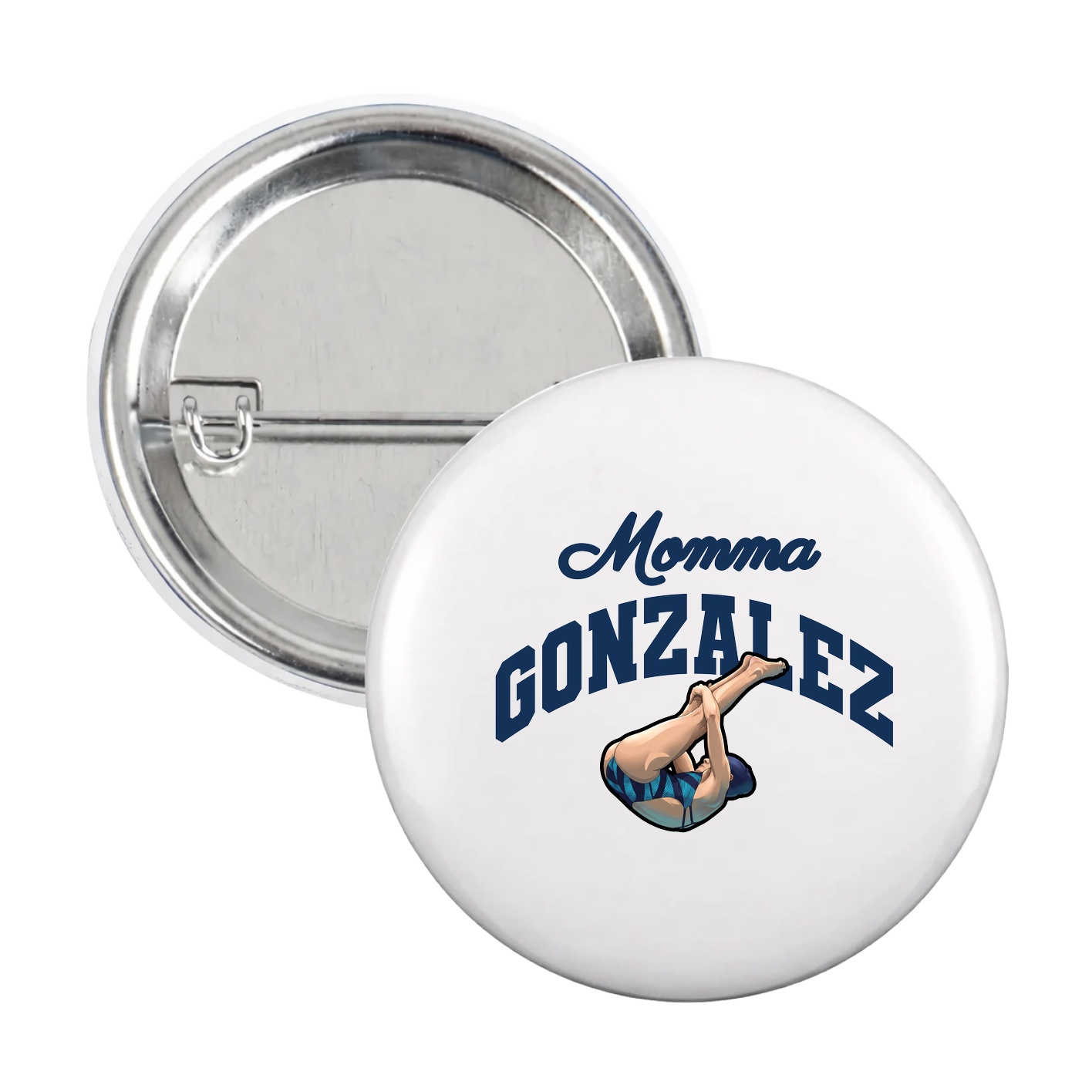 Game Day Button — Mothers Day Arch in White