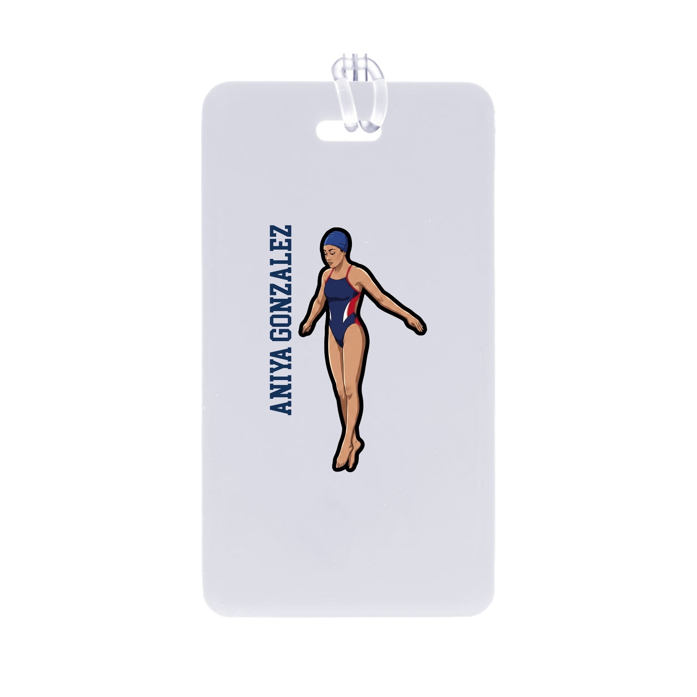 Bag Tag — Name Vertical in Classic