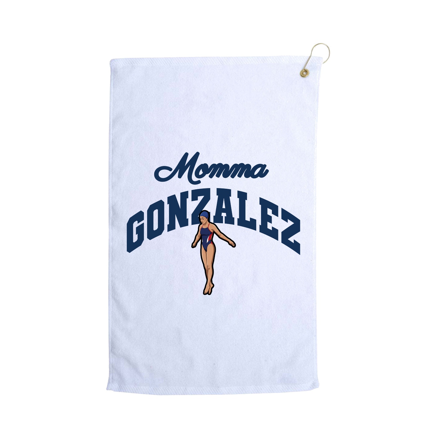 Golf Towel — Mothers Day Arch in White