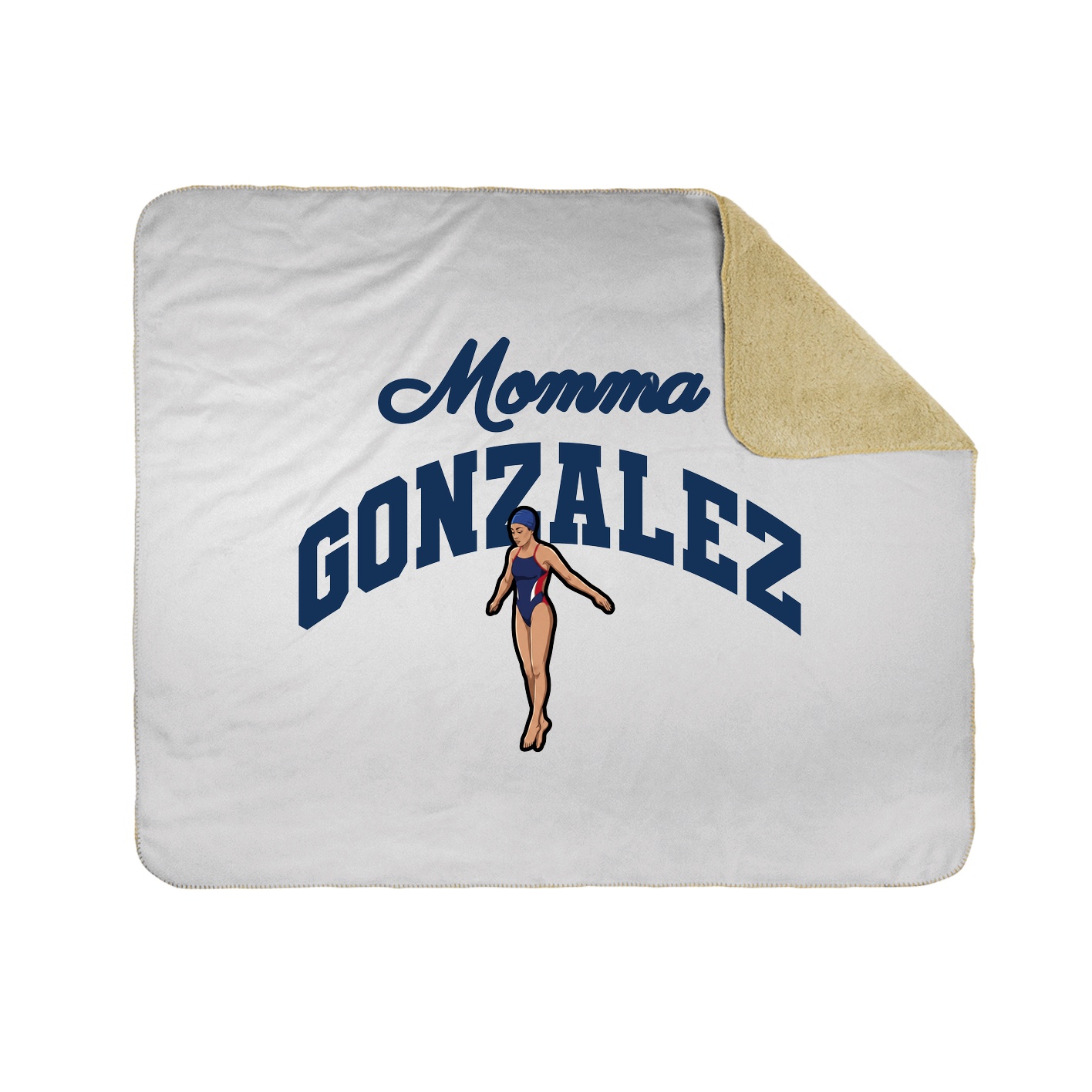 Throw Blanket — Mothers Day Arch in White