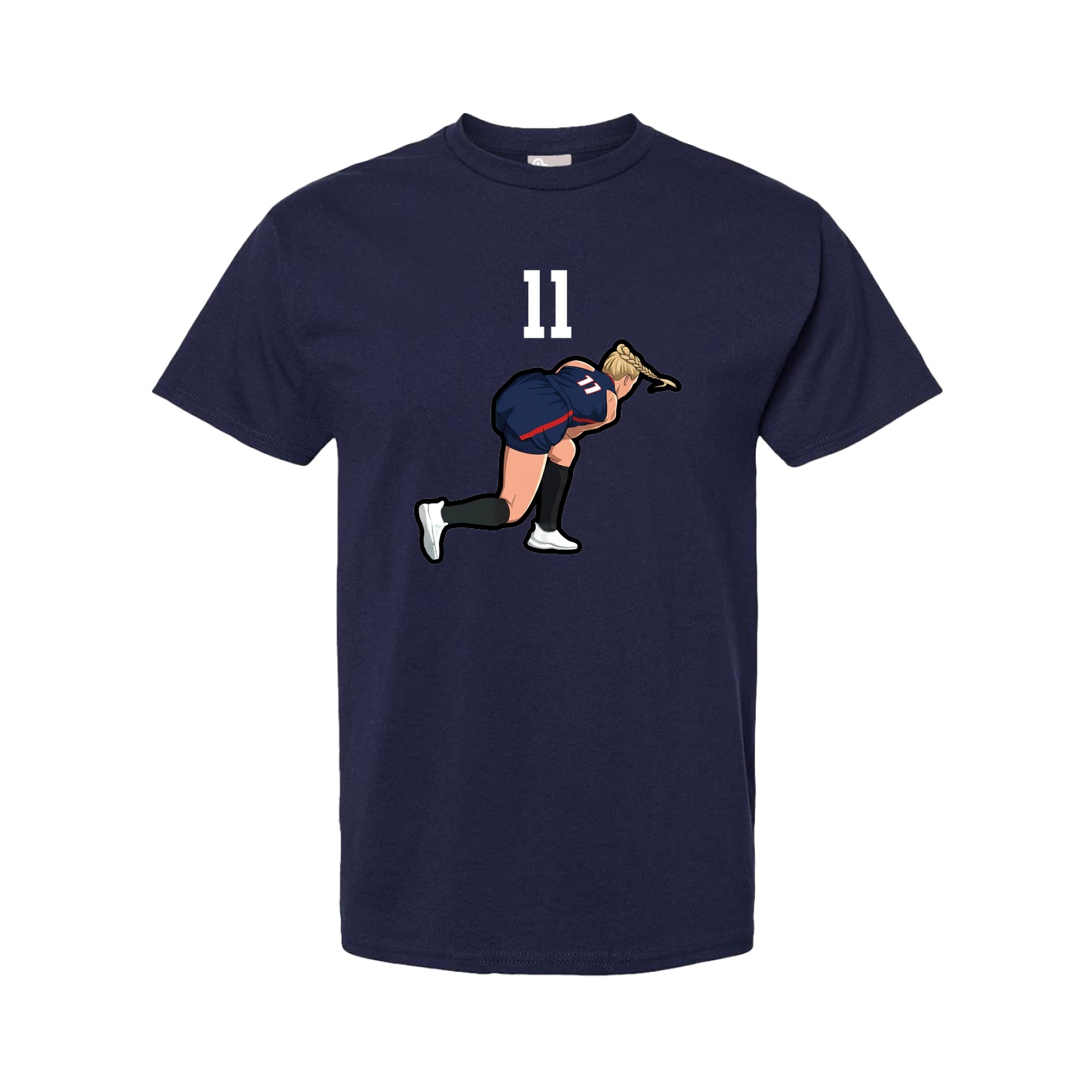 Youth Tee — Number Top in Navy