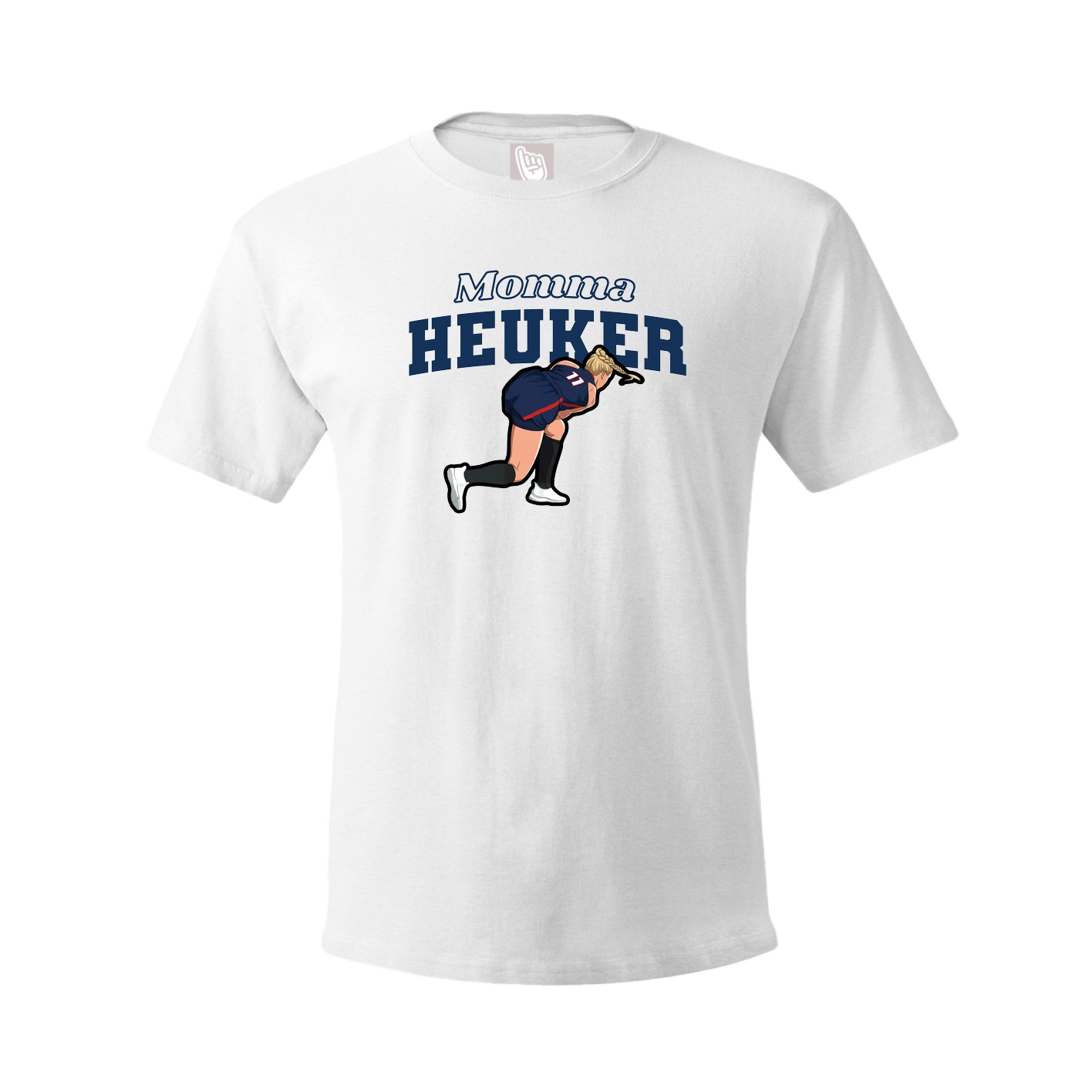 Youth Tee — Mothers Day Block in White