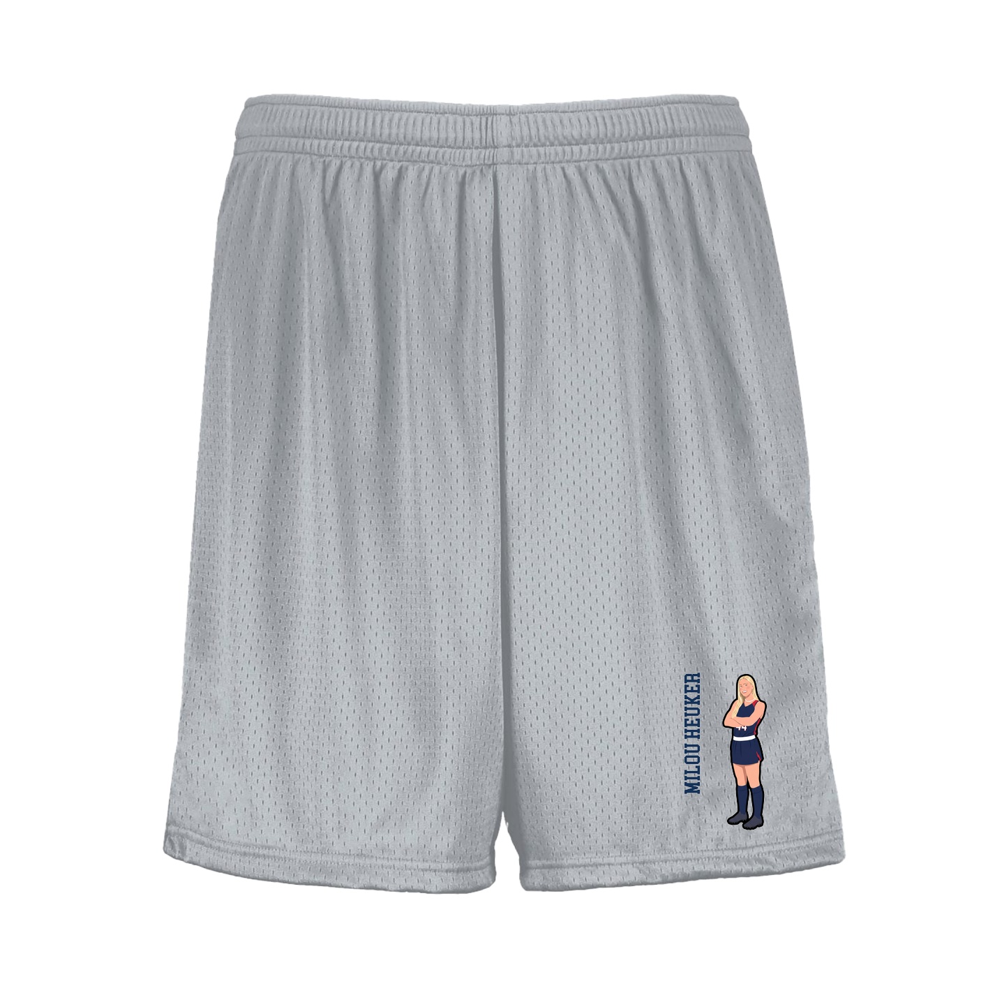 Shorts — Name Vertical in Silver