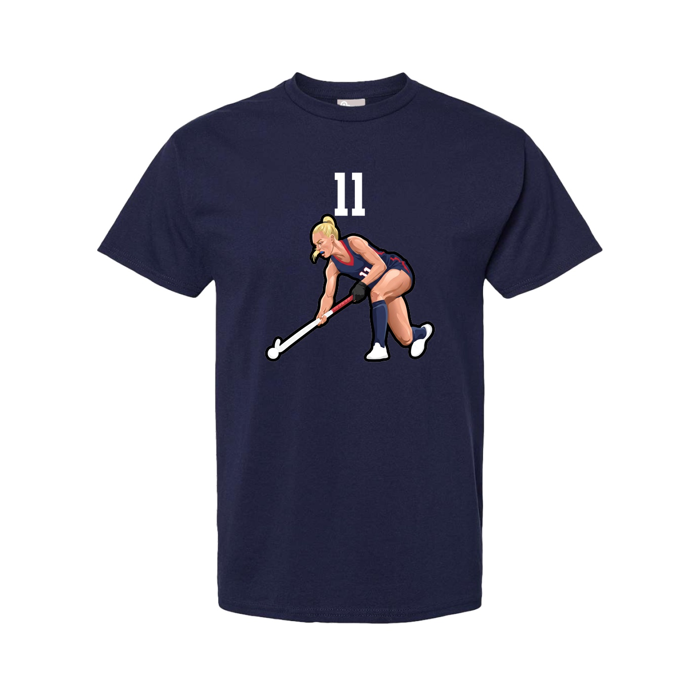 Tee — Number Top in Navy