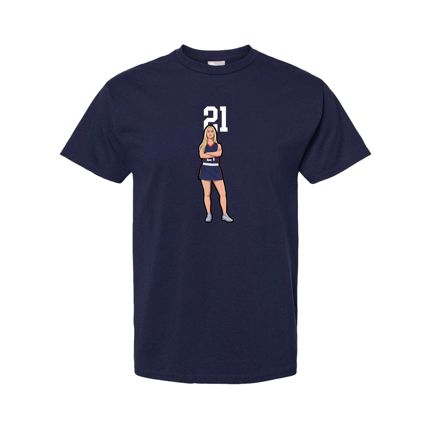 Youth Tee — Number Top in Navy