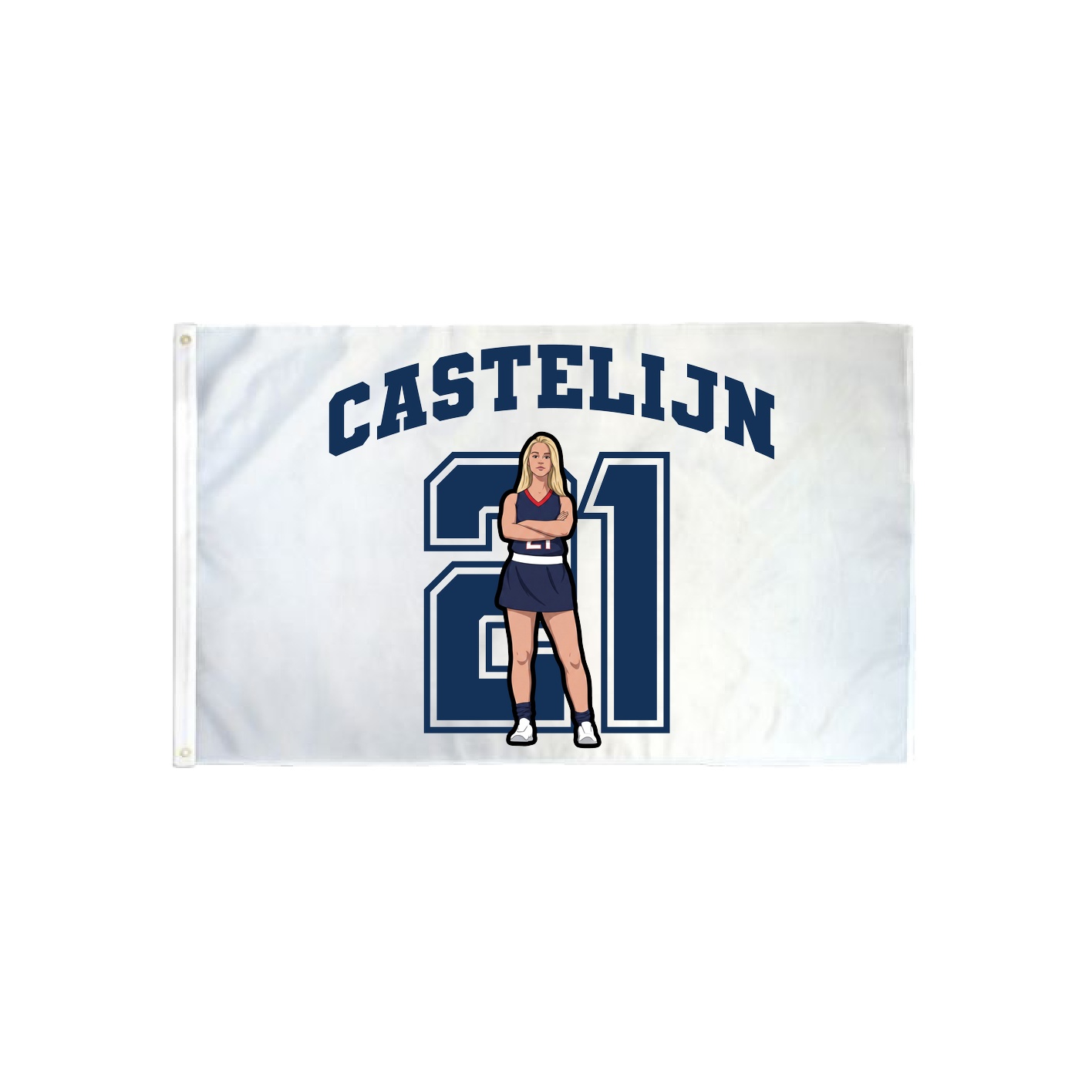 3x5 Flag — Number in Classic