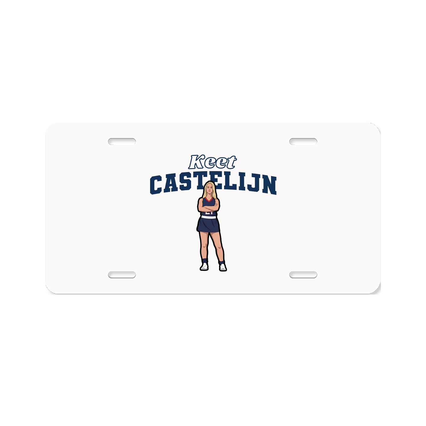 License Plate — Name Arch in Classic