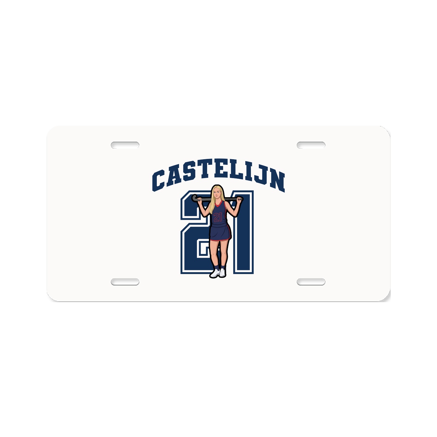 License Plate — Number in Classic