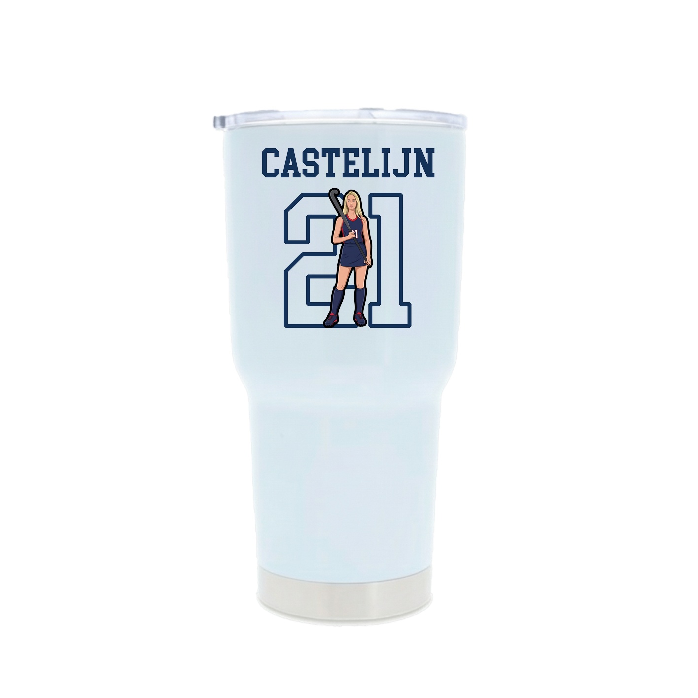 30oz Stainless Steel Tumbler — Shirsey in White
