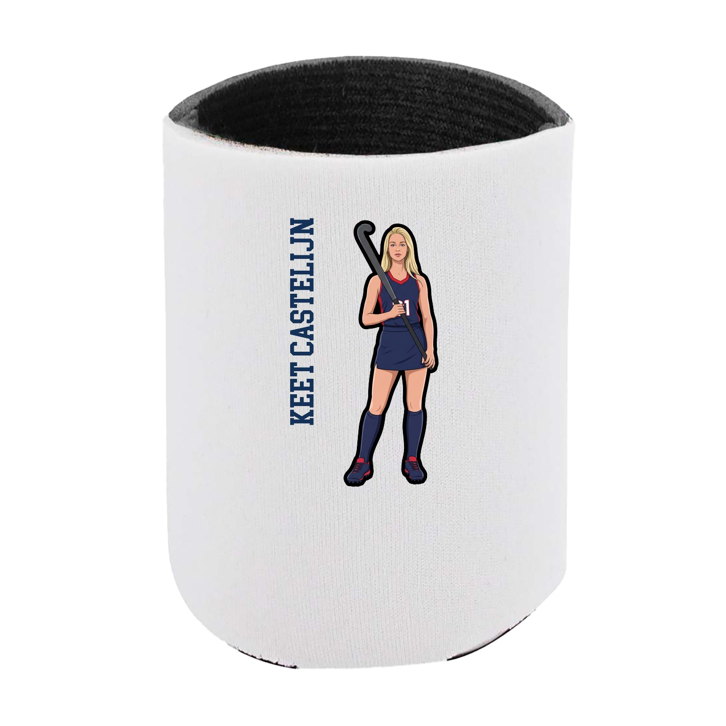 Can Holder — Name Vertical in White