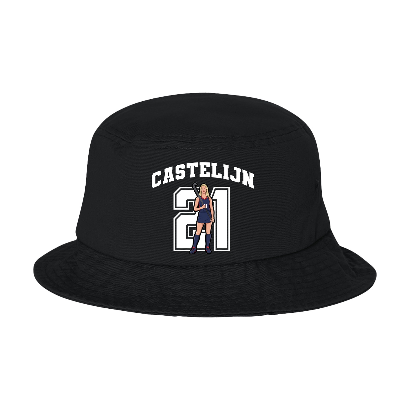 Bucket Cap — Number in Black