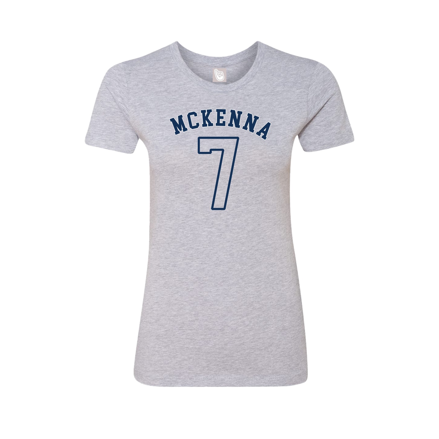 Fitted Women's Tee — Shirsey Arch in Grey