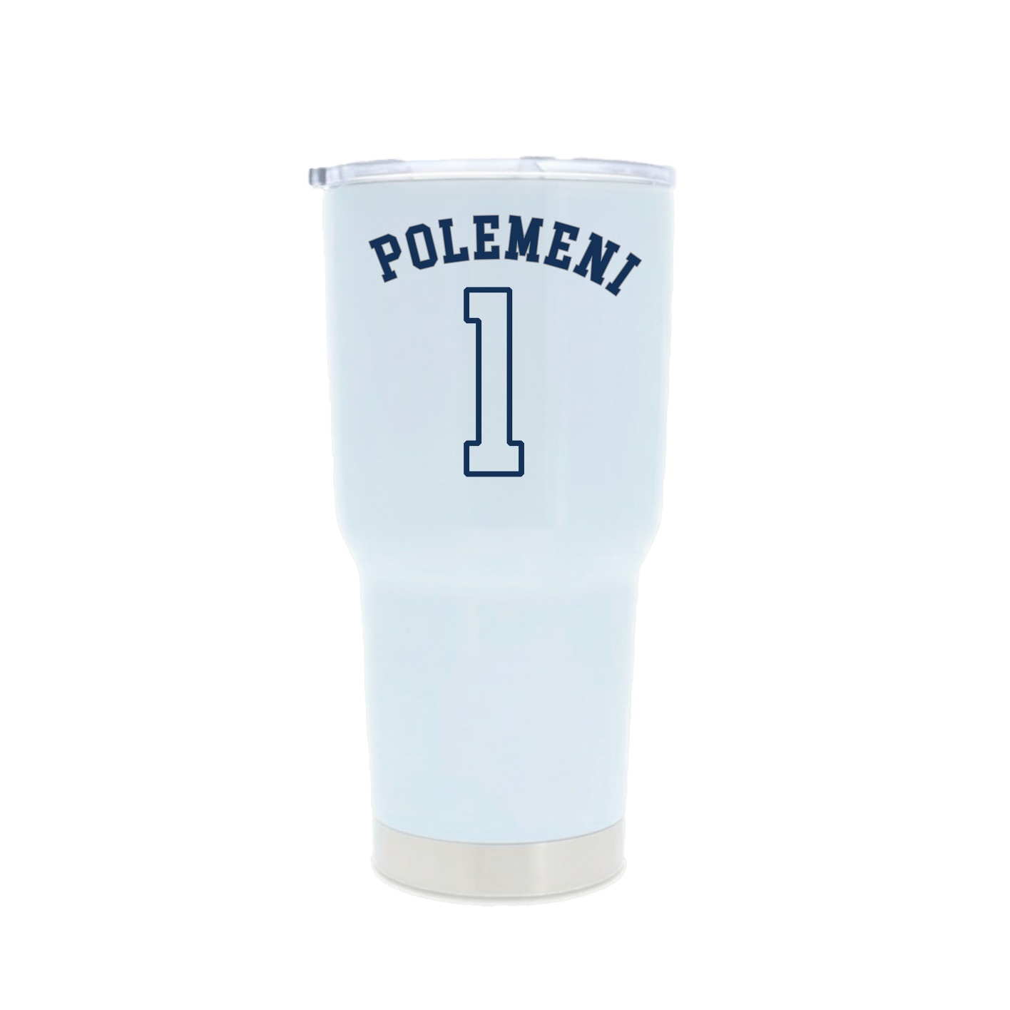 30oz Stainless Steel Tumbler — Shirsey Arch in White