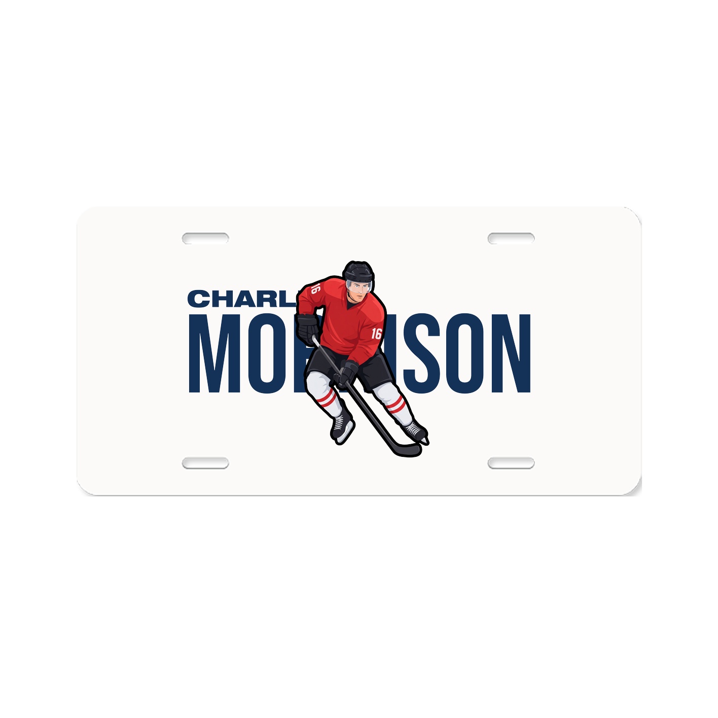 License Plate — Player Name in Classic