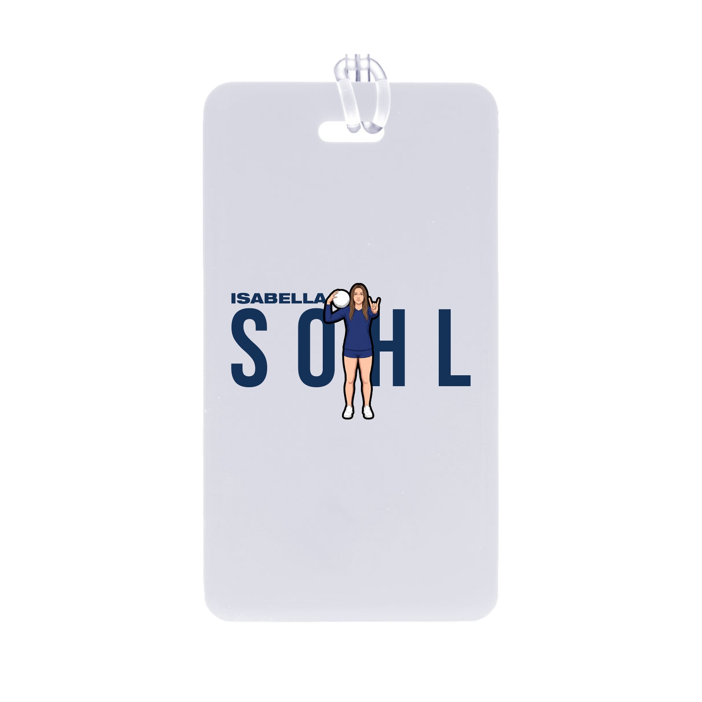 Bag Tag — Player Name in Classic