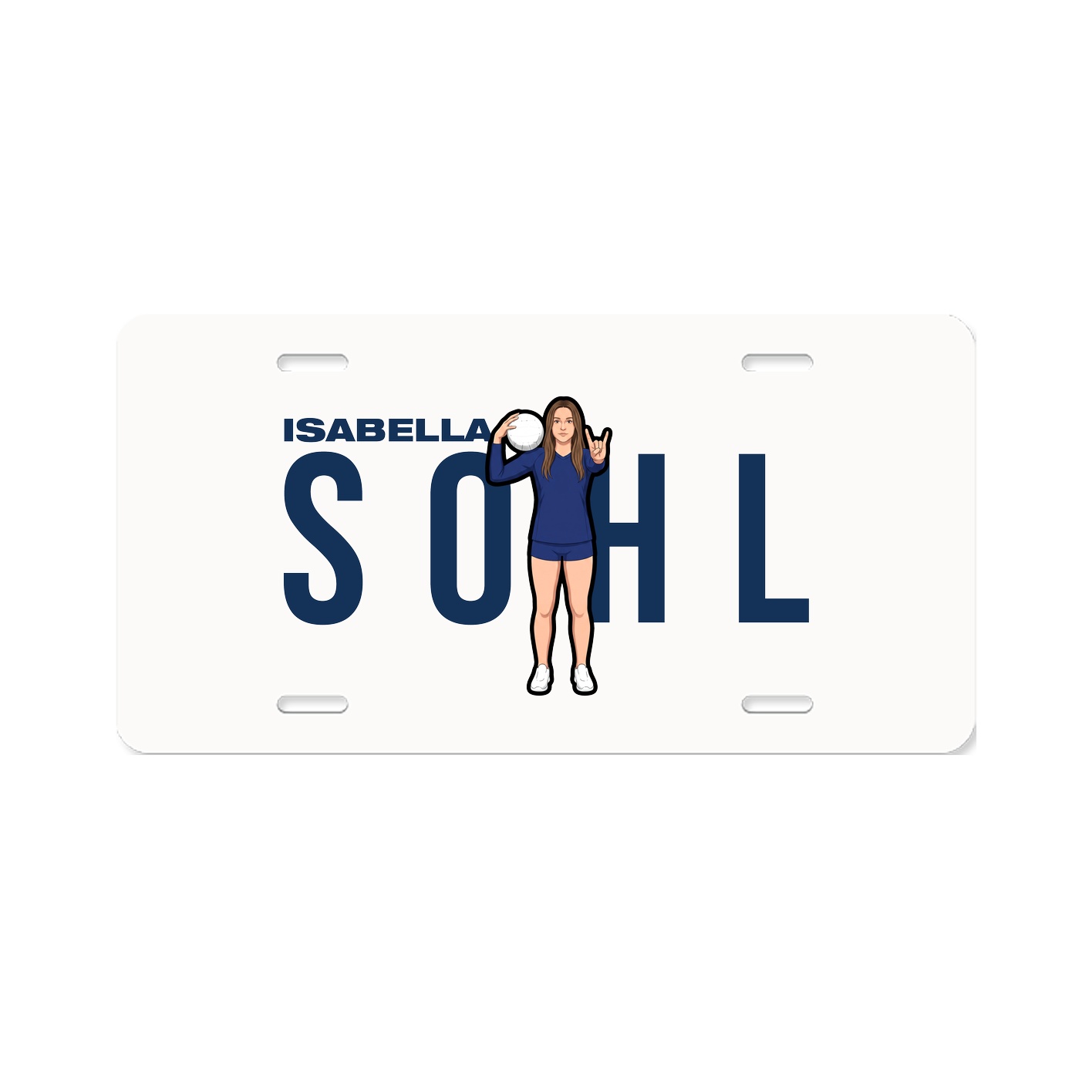 License Plate — Player Name in Classic