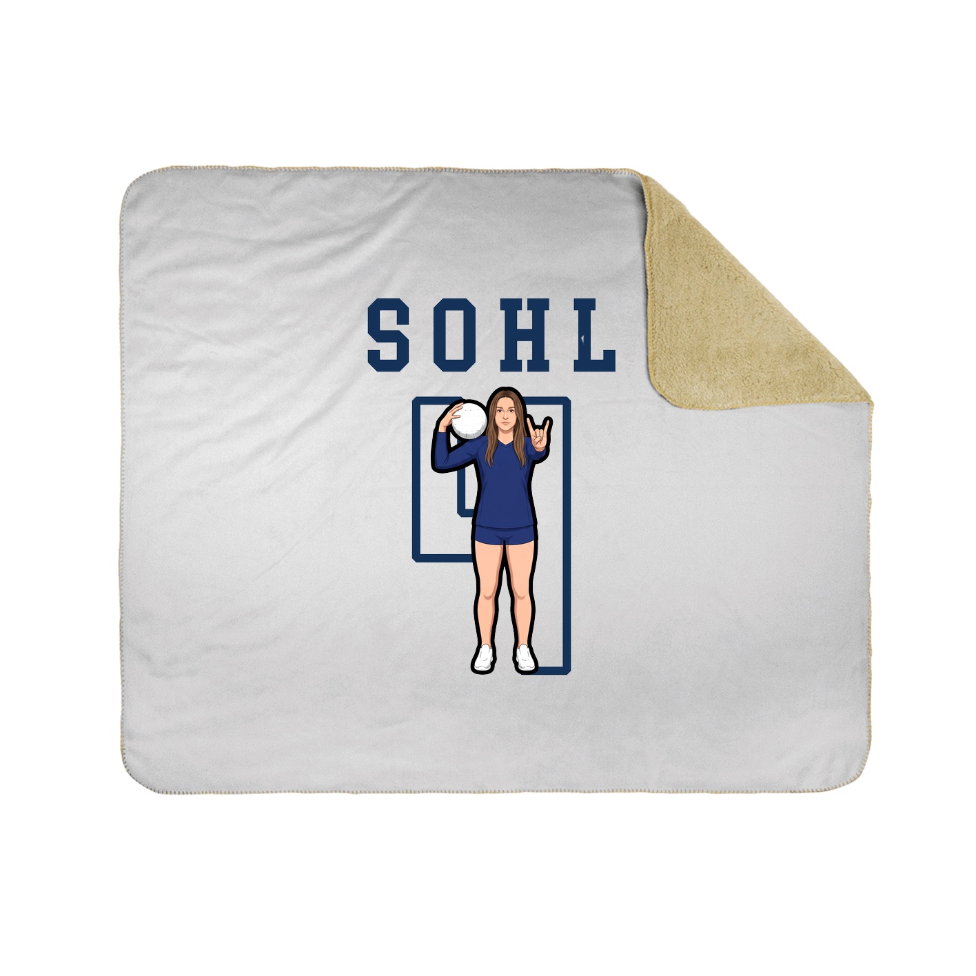 Throw Blanket — Shirsey in White