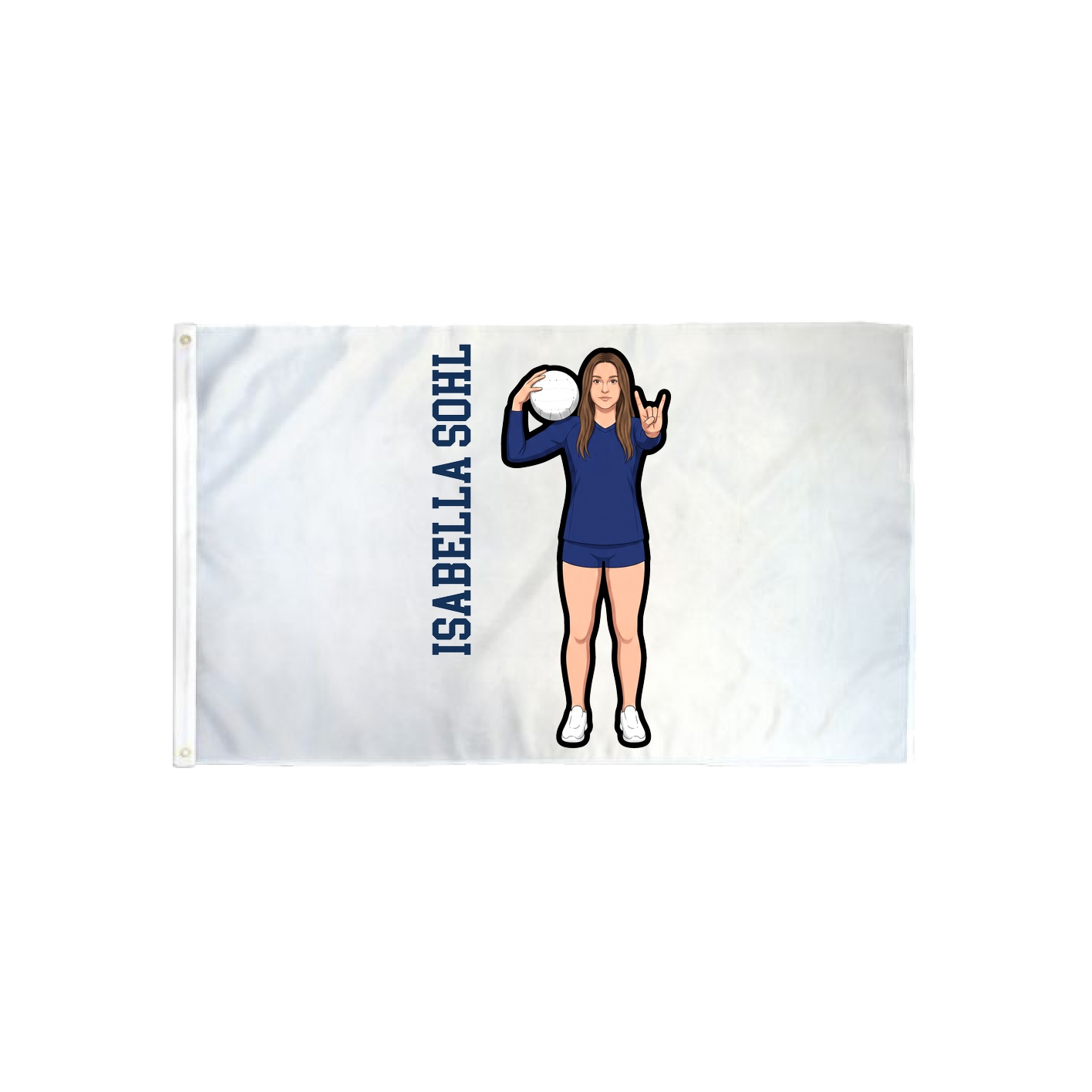 3x5 Flag — Name Vertical in Classic