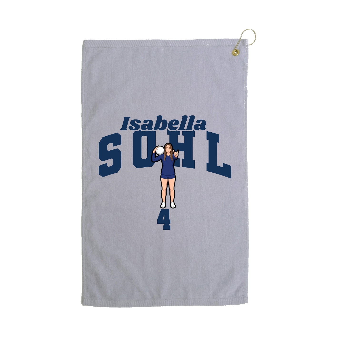 Golf Towel — Signature Arch in Grey