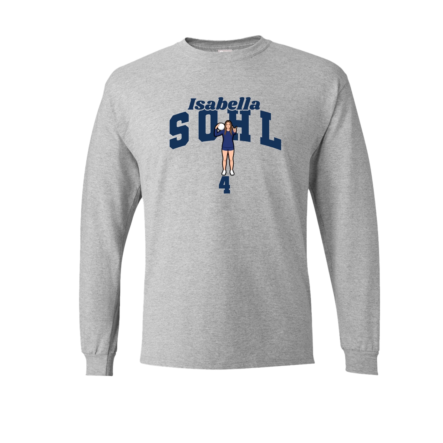 Long Sleeve Tee — Signature Arch in Grey