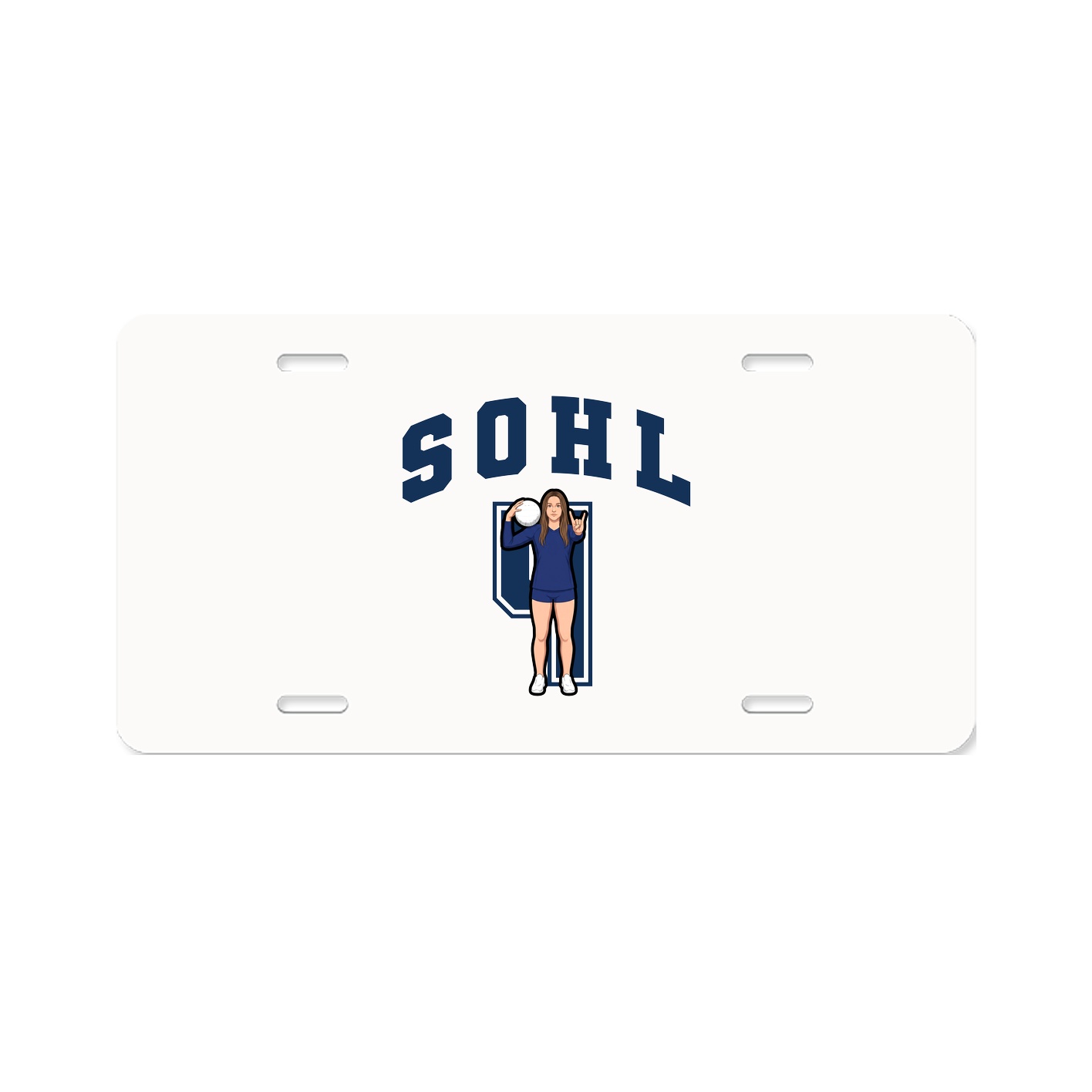 License Plate — Number in Classic