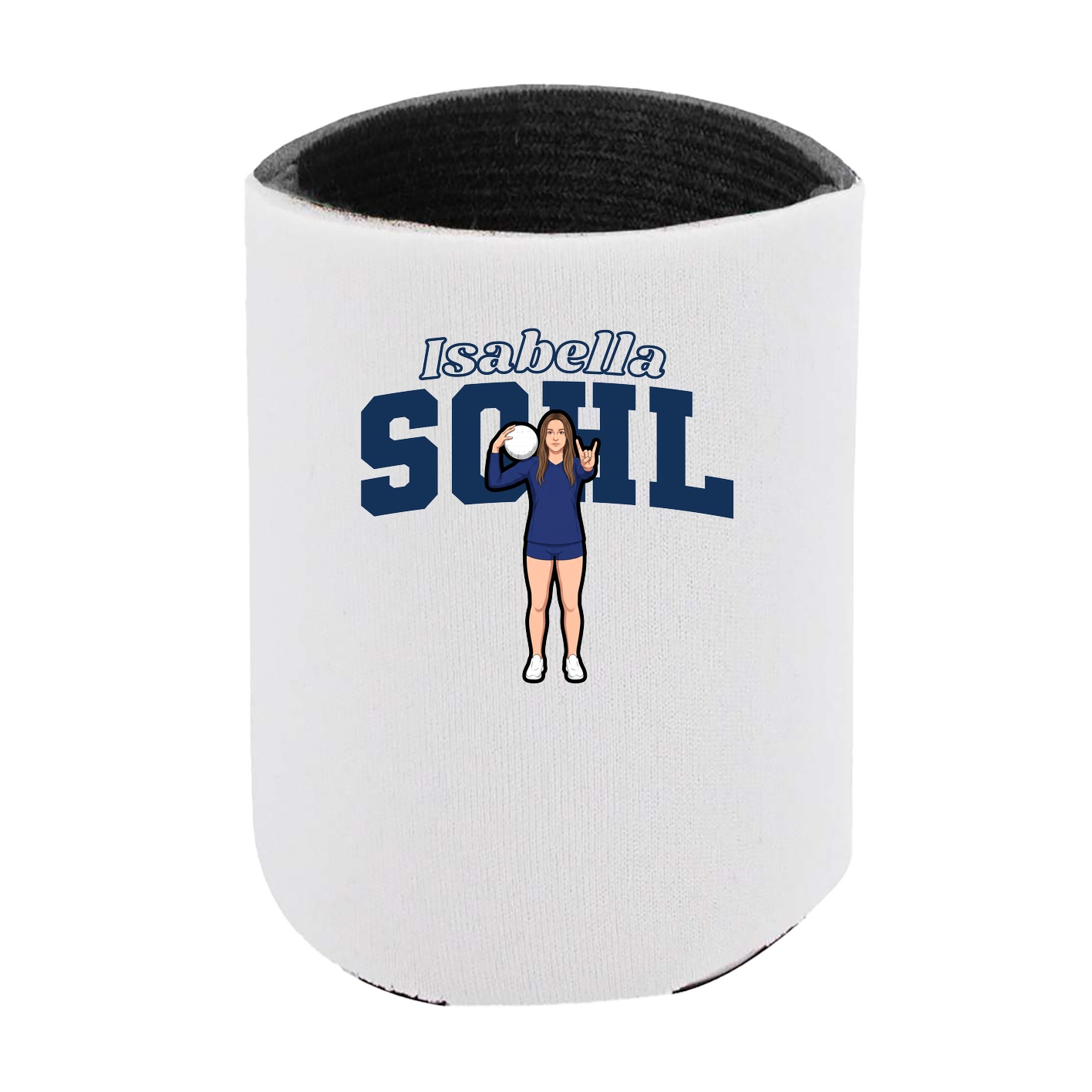 Can Holder — Name Arch in White