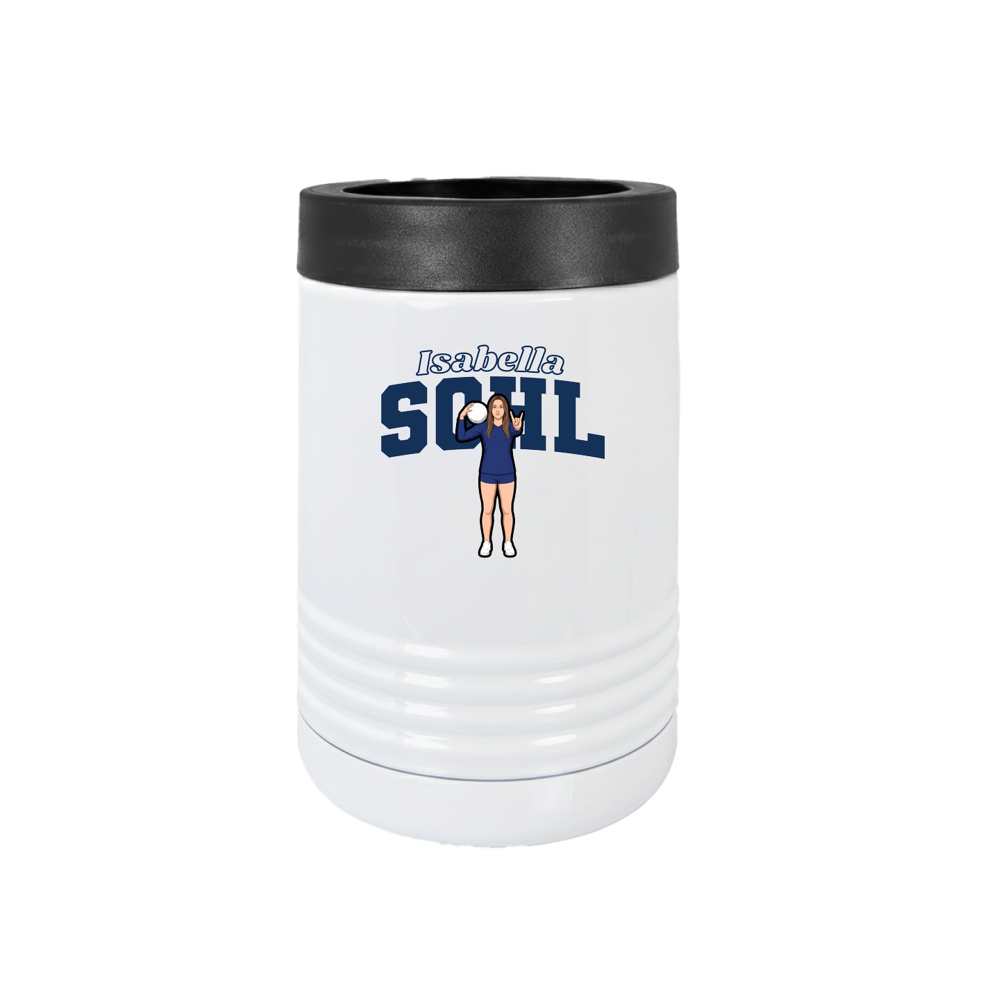 Beverage Holder — Name Arch in White