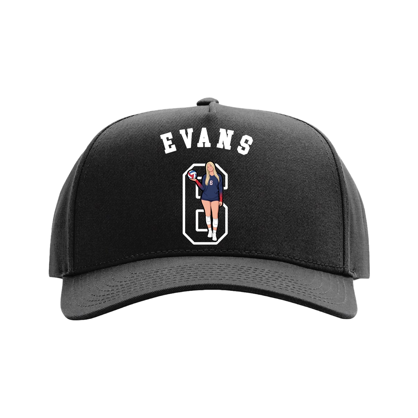 Full Fabric Five-Panel Champ Cap