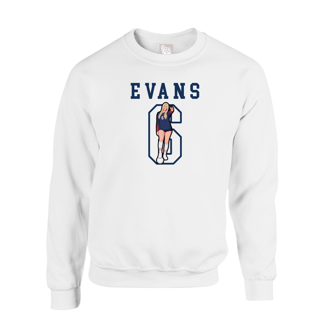 Fleece Crew — Shirsey in White