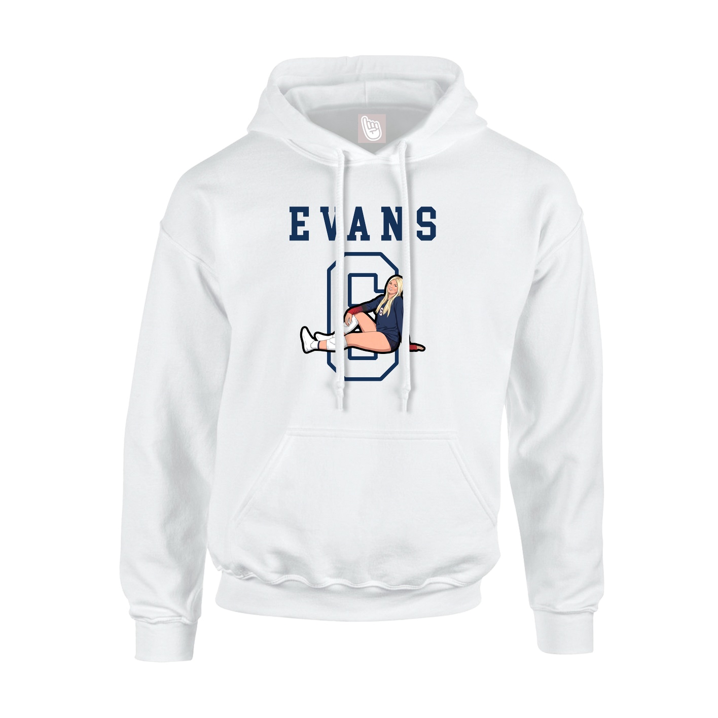 Hoodie — Shirsey in White