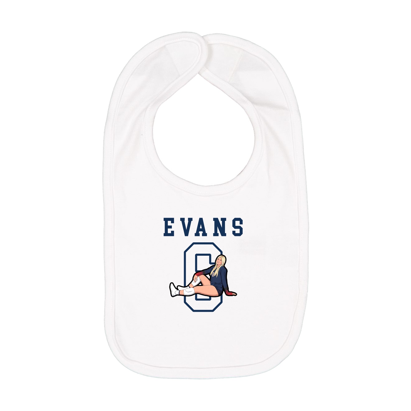 Infant Bib — Shirsey in White