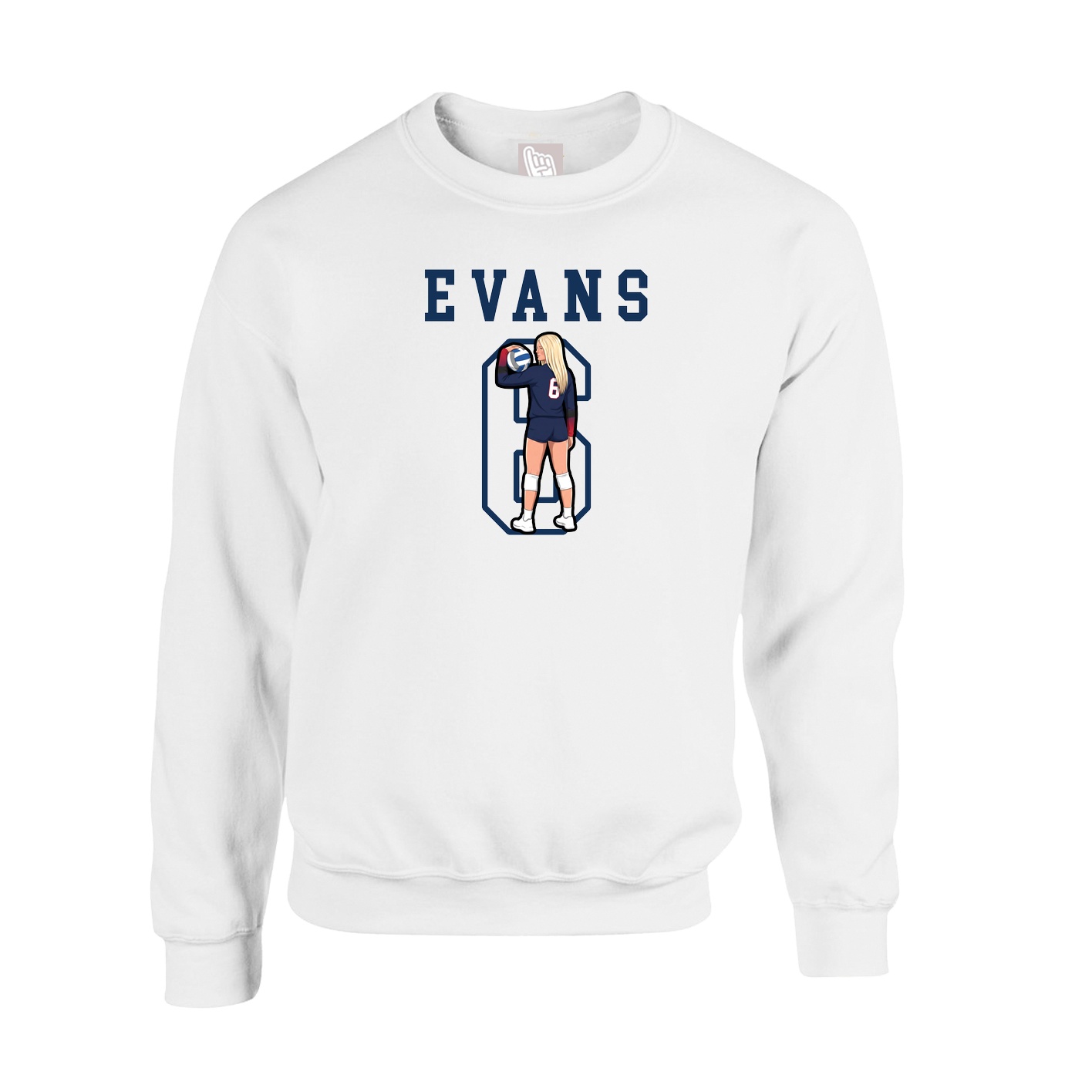 Fleece Crew — Shirsey in White
