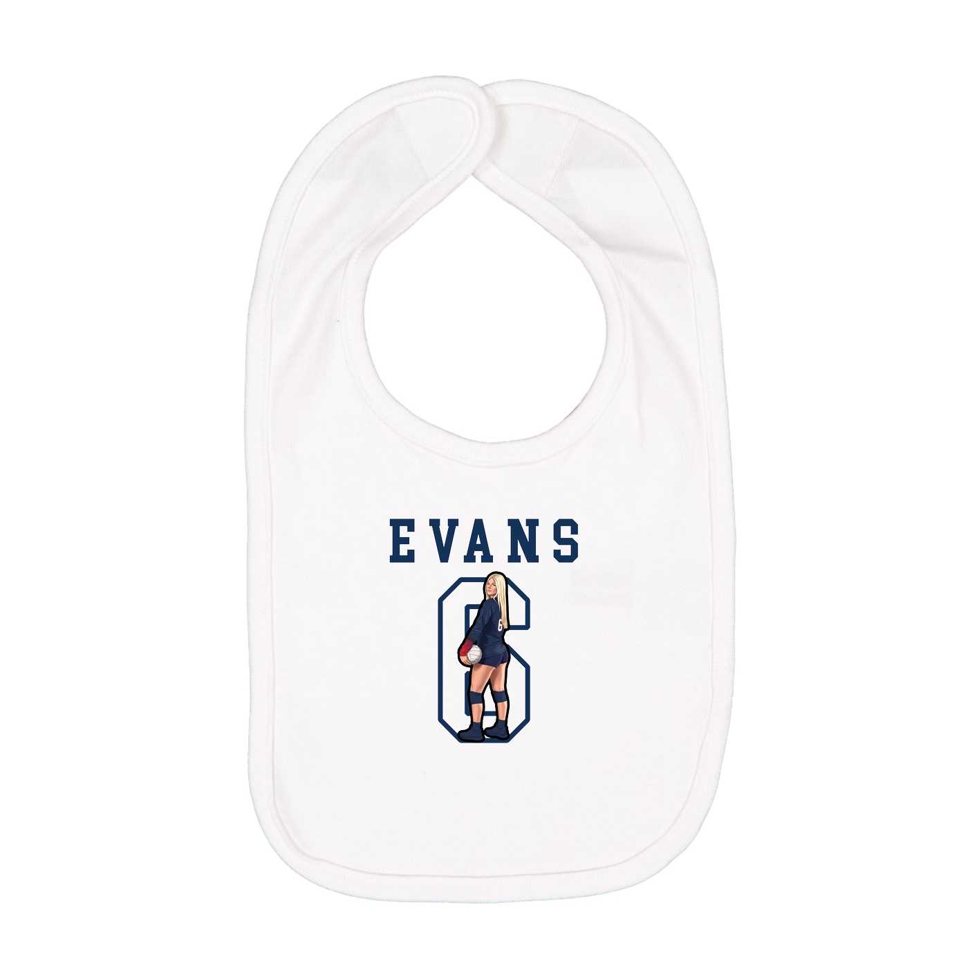 Infant Bib — Shirsey in White