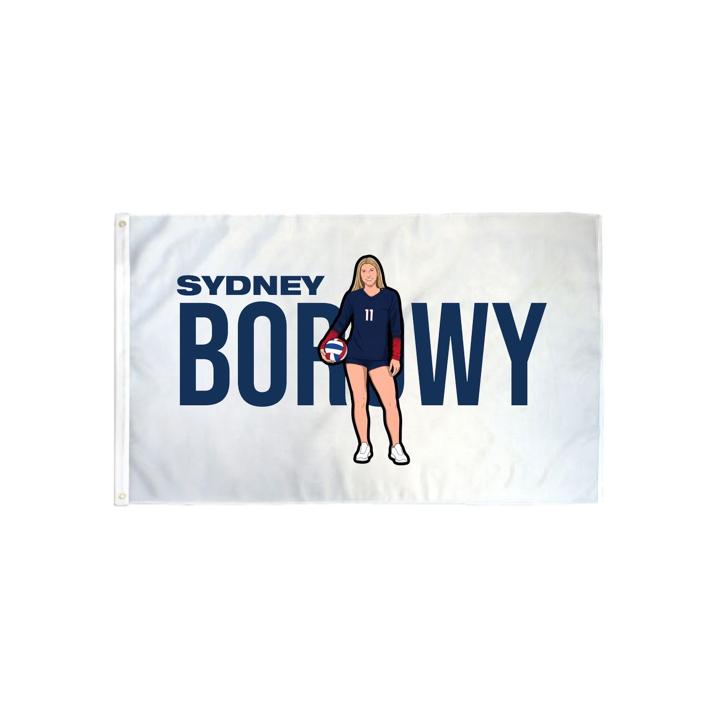 3x5 Flag — Player Name in Classic