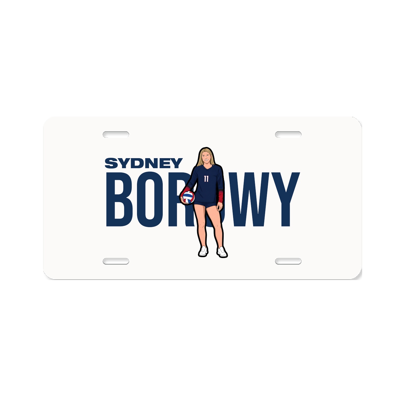 License Plate — Player Name in Classic