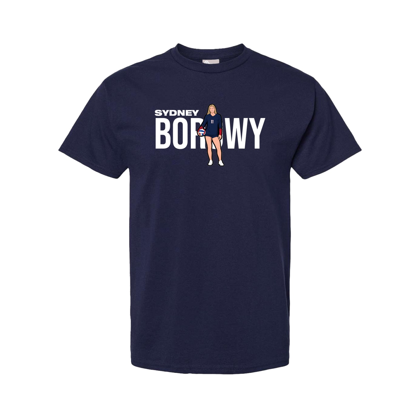 Youth Tee — Player Name in Navy