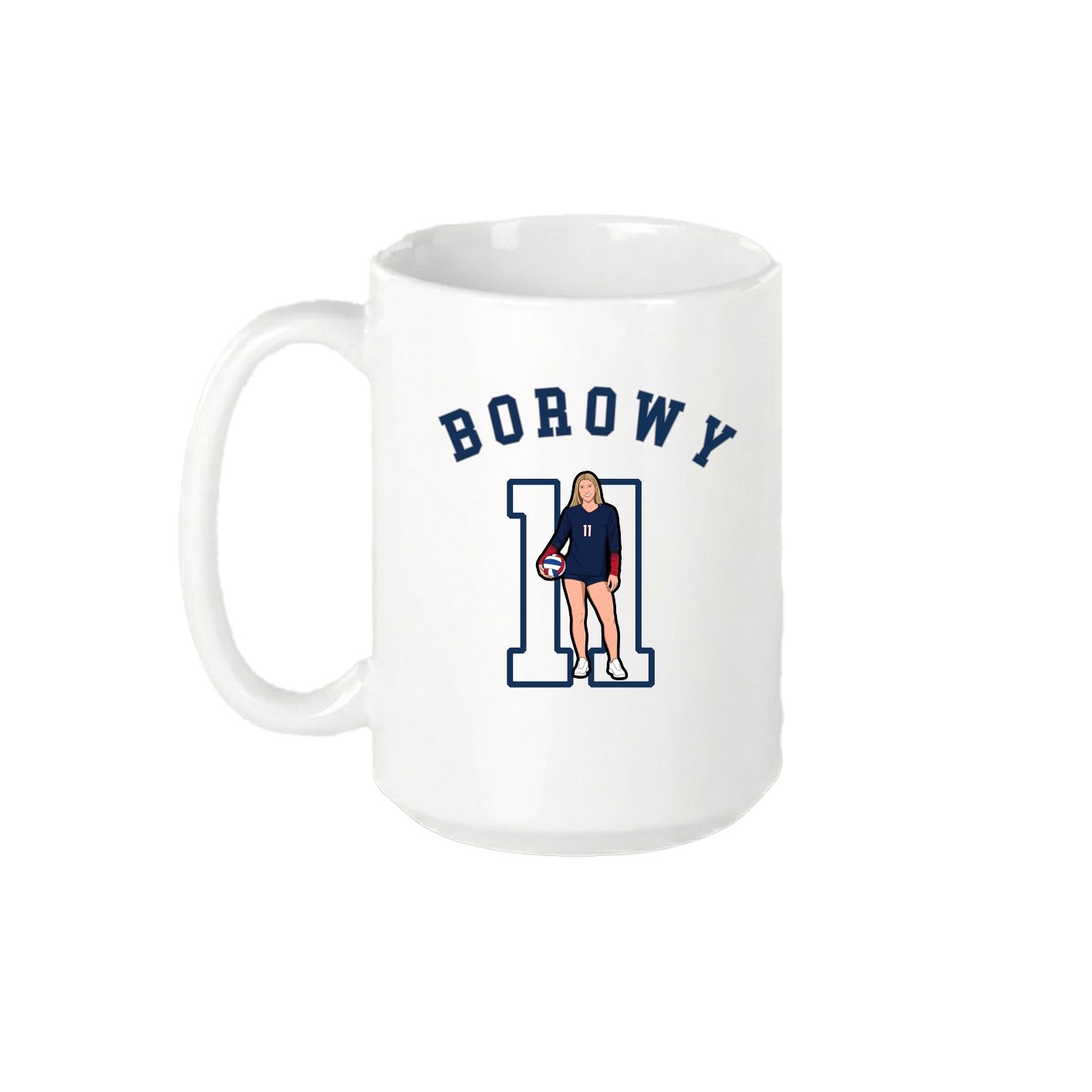 15oz Coffee Mug — Shirsey Arch in White