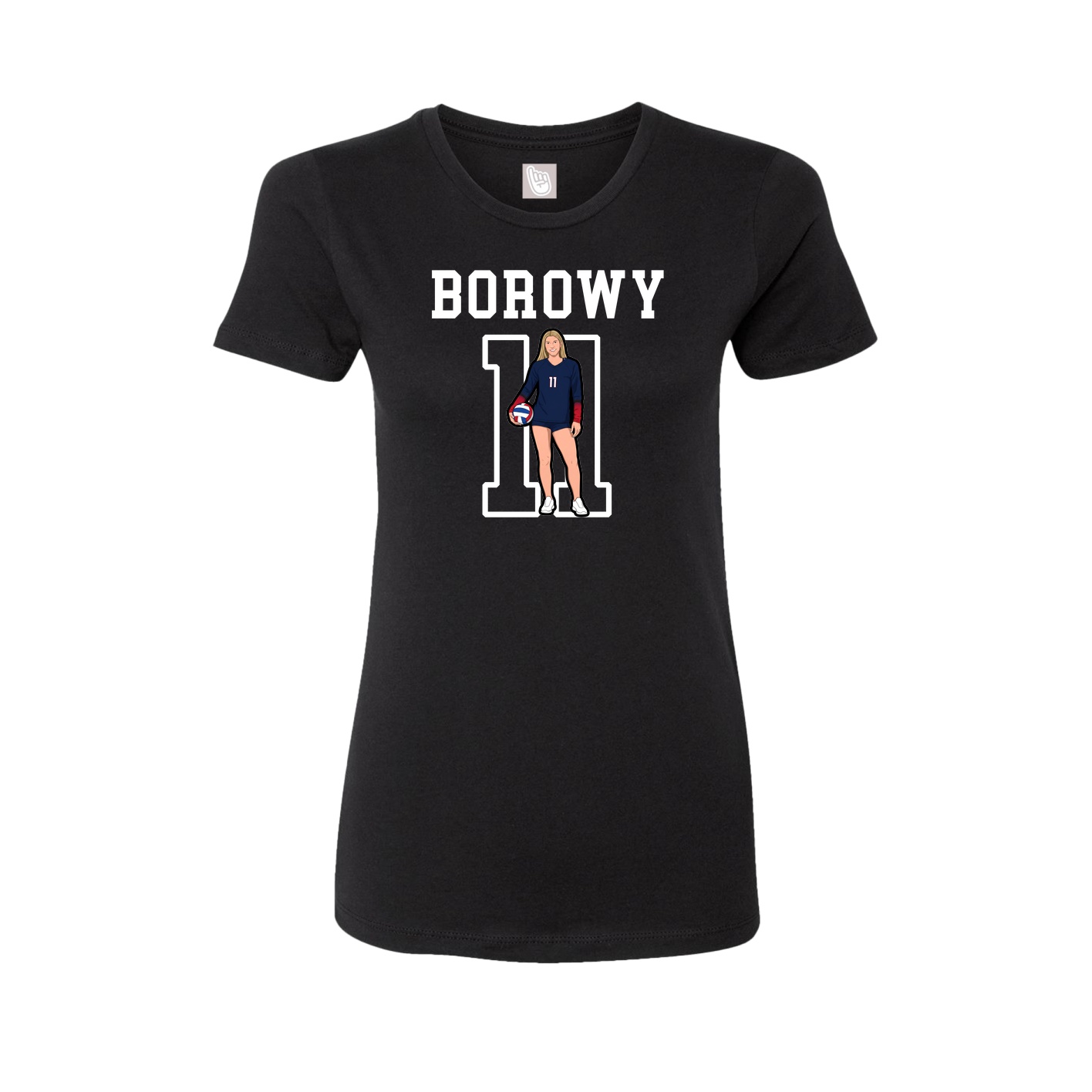 Fitted Women's Tee — Shirsey in Black