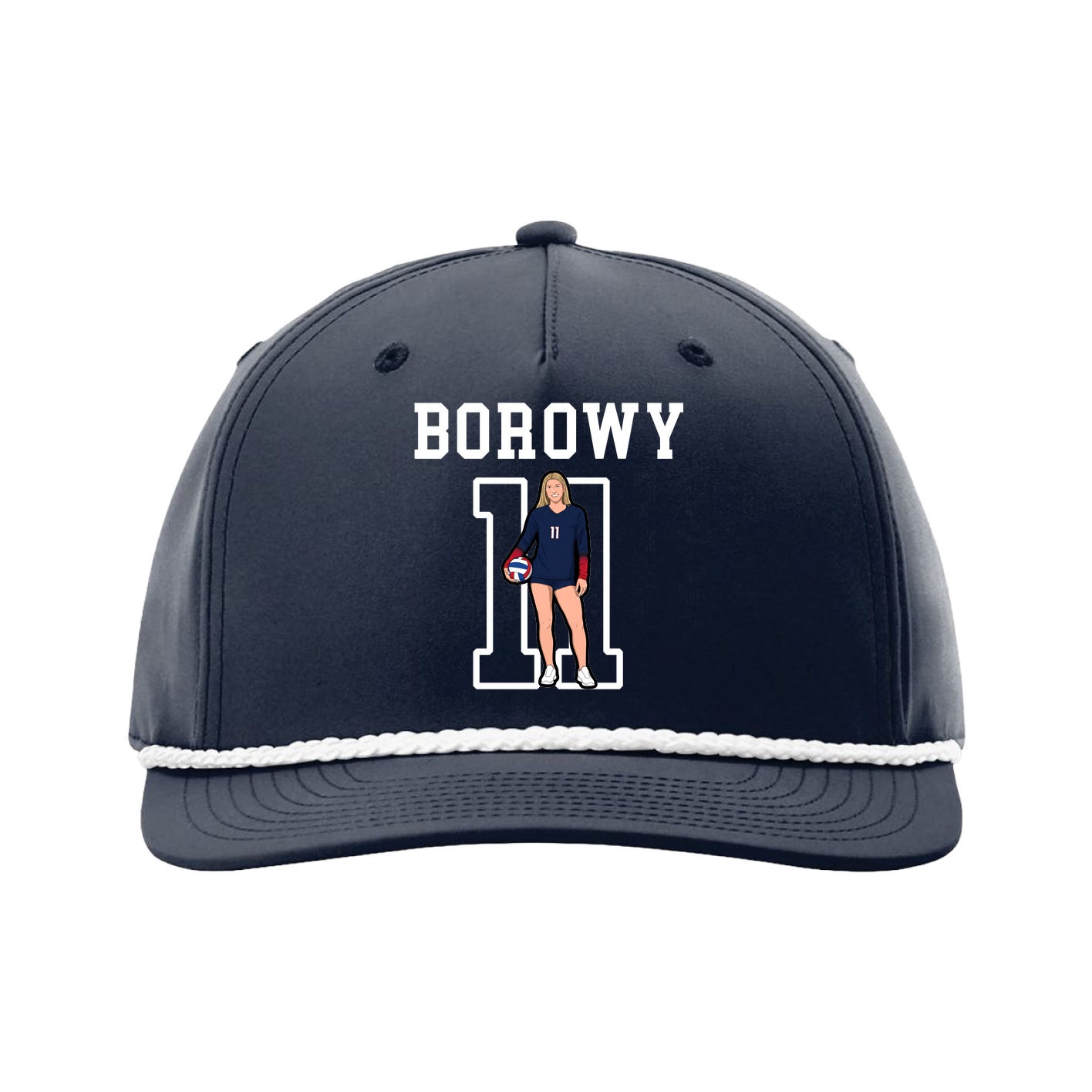 Five-Panel Classic Rope Cap — Shirsey in Navy