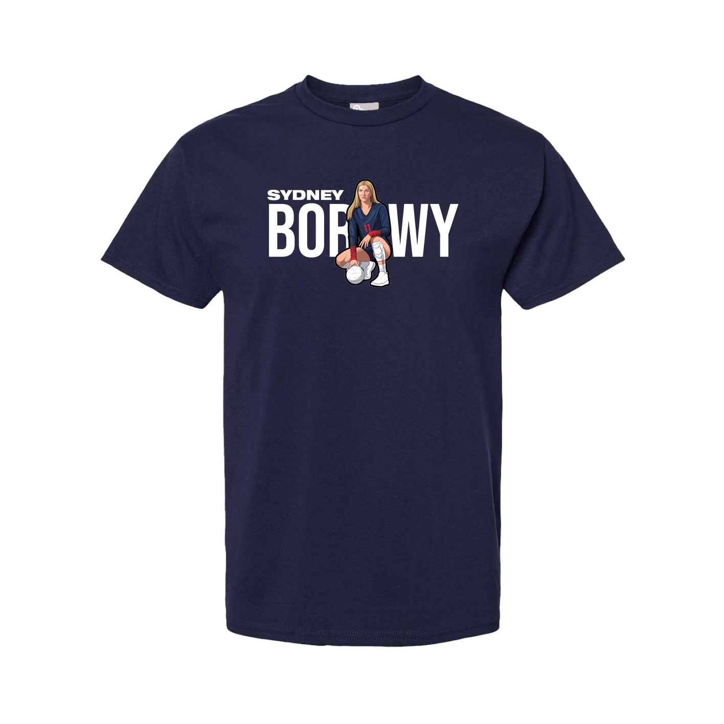 Youth Tee — Player Name in Navy