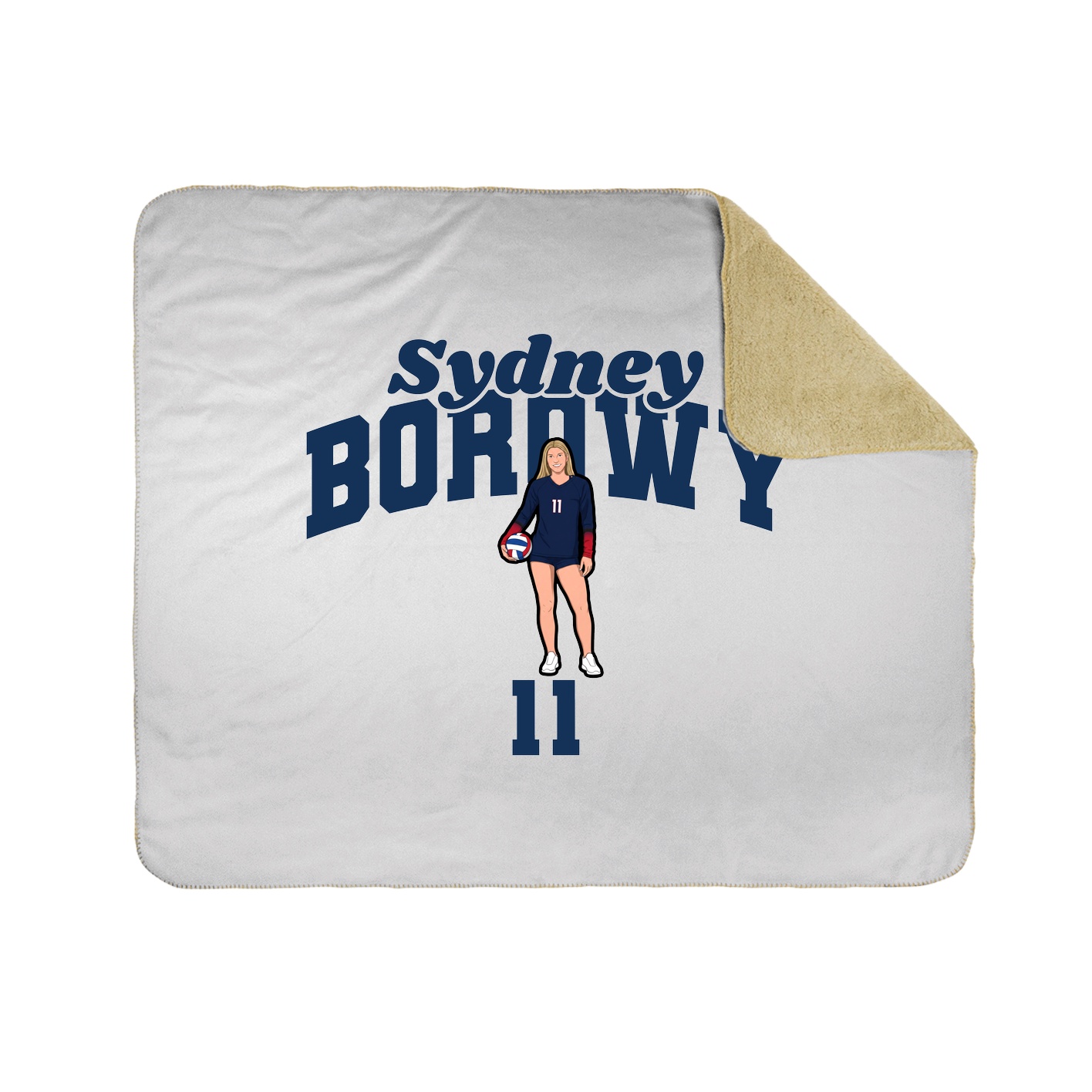 Throw Blanket — Signature Arch in White